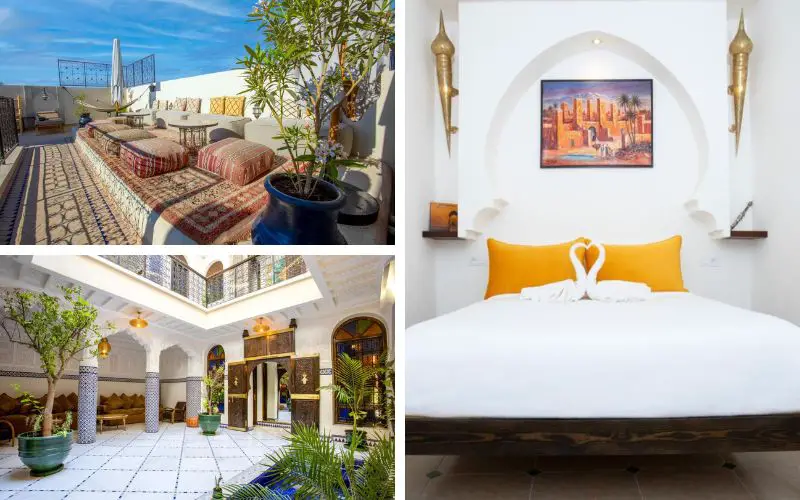 3 vues de l'hôtel riad La Vie dans la Médina de Marrakech