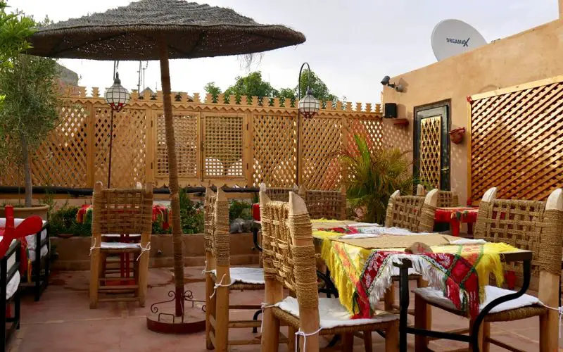 La terrasse du restaurant Kui-Zin dans la Médina de Marrakech