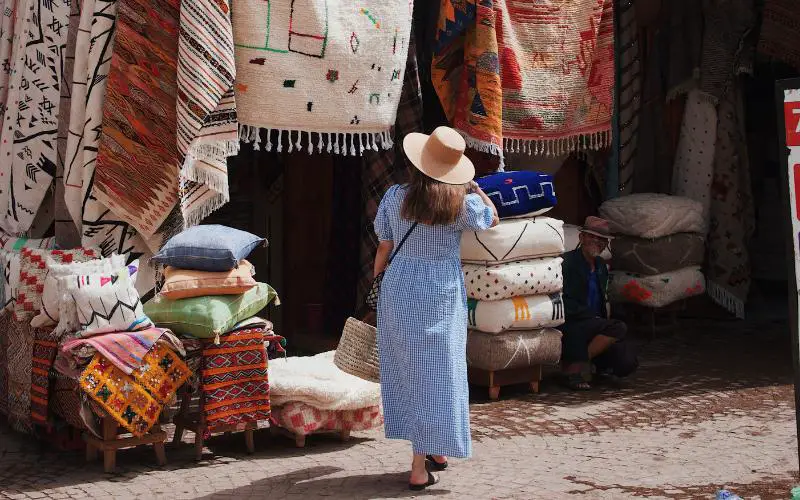 Les tapis du souk Zrabia à Marrakech