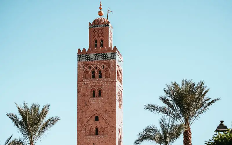 week-end à la mosquée Koutoubia de Marrakech