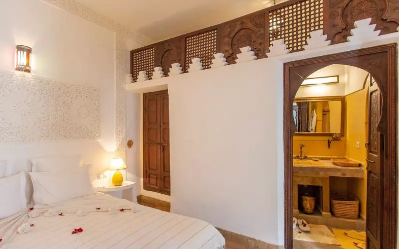 Chambre de la villa Baghala, location pas chère à Marrakech