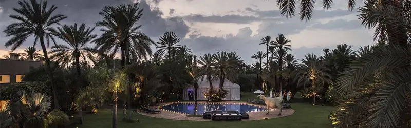 La meilleure villa de luxe à Marrakech au coucher du soleil