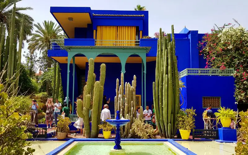 La façade de la villa Majorelle de Marrakech