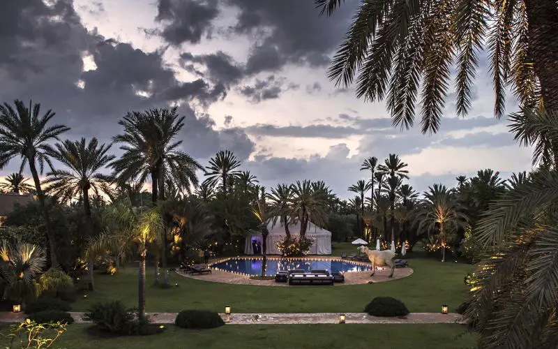 Une soirée de décembre dans une villa luxueuse de Marrakech