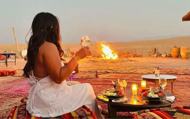 Un dîner-spectacle dans le désert de Marrakech
