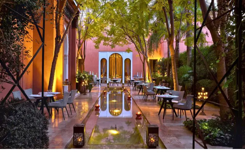 Le palais de l'hôtel Royal Mansour à Marrakech